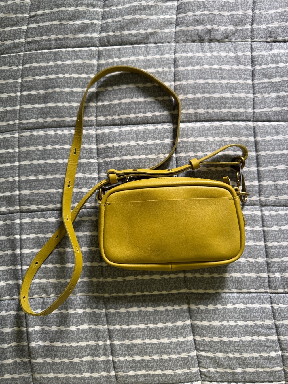 Madewell Carabiner Mini Crossbody Bag Chartreuse